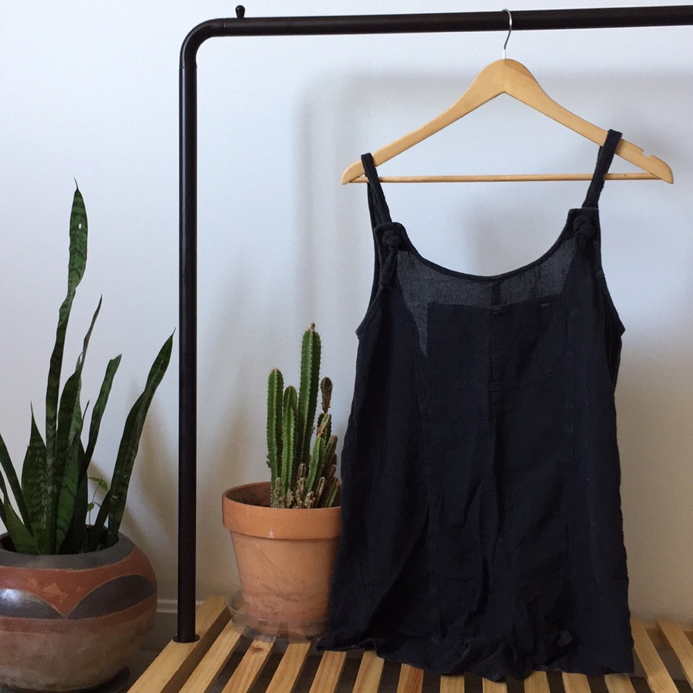 Black rip curl romper